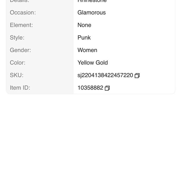 Elegant Gold Bangle Set Rhinestone Detail - Picture 5 of 6